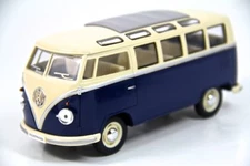 7" Kinsmart 1962 VW Volkswagen Bus Diecast Model Toy Car Van 1:24 Blue
