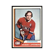 1974 O-Pee-Chee Jacques Laperriere (Damaged) Montreal Canadiens #202