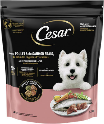CESAR  Beutel Trockenfutter für kleine Hunde Huhn & Lachs 1,4kg