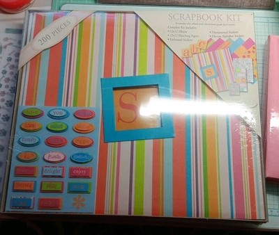 12 X12 Scrapbook Kit K & Company By Marcella By Kay -paper & Stickers NEW