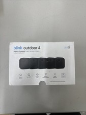 Blink Outdoor 4 4th Gen Battery Powered 5 Camera System - Black B0B1N4LM4J 