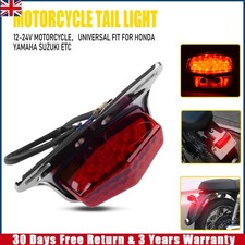 Motorcycle Running Rear Stop Brake Lamp Universal Motorbike Red LED Tail Light