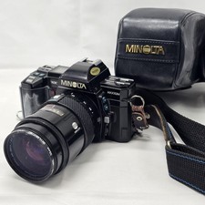 Minolta Maxxum 7000 35mm Camera w/ AF Zoom 28-85mm Lens And Leather Case READ