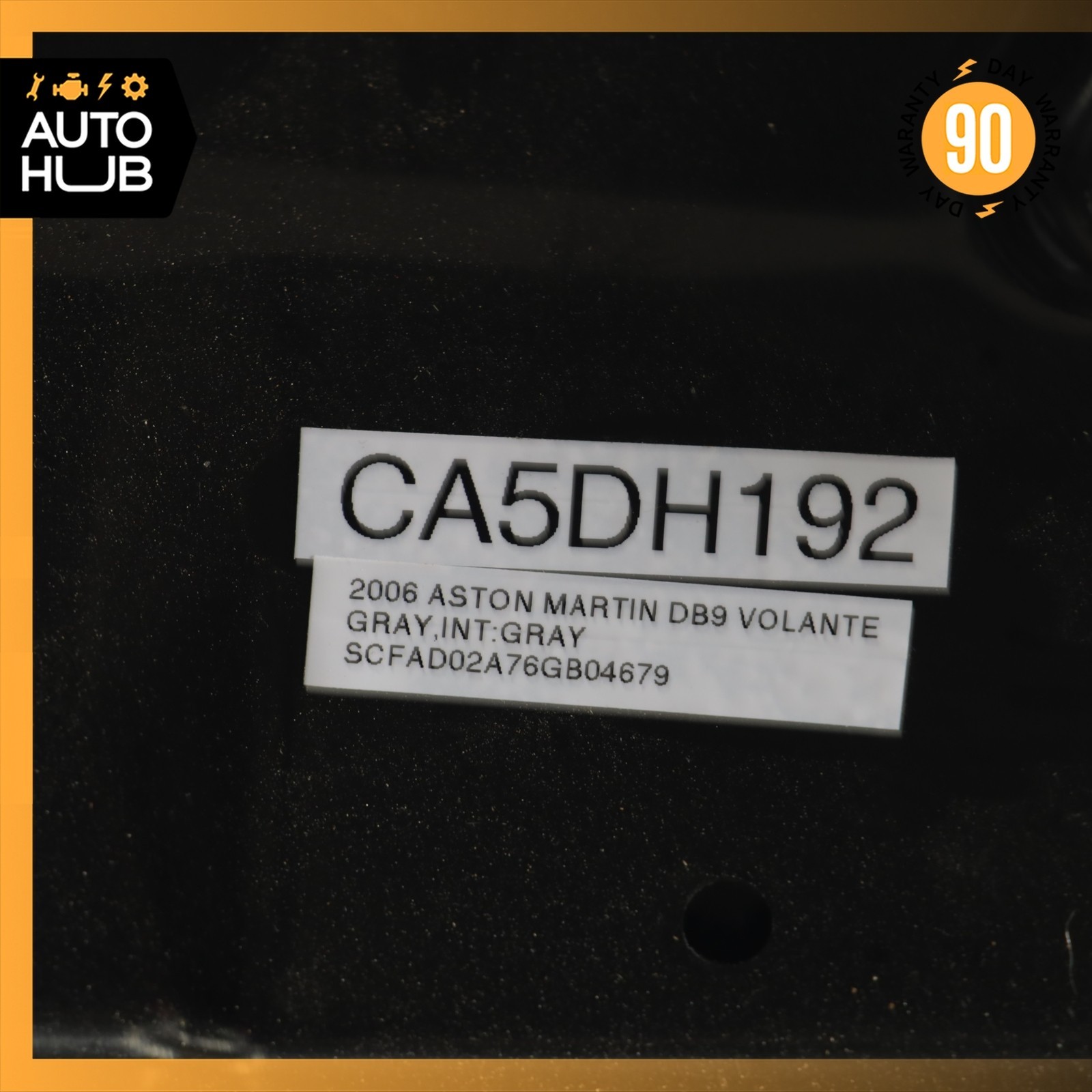 05-08 Aston Martin DB9 Volante Soft Top Roof Black OEM 34k