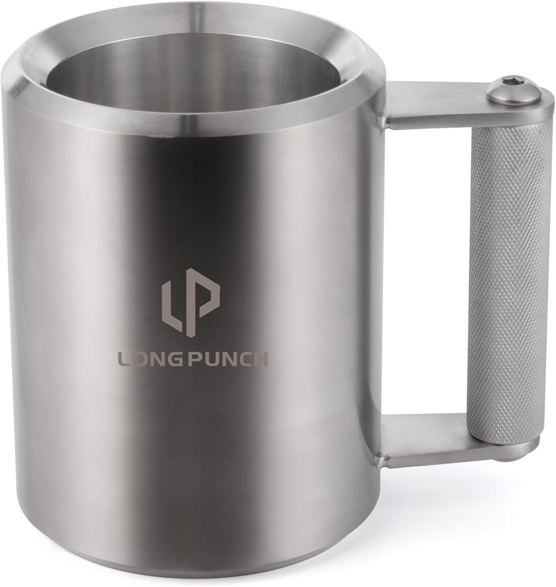 Stainless Steel 10KG Mug - Fun Gym Gift & Prank Beer Cup for