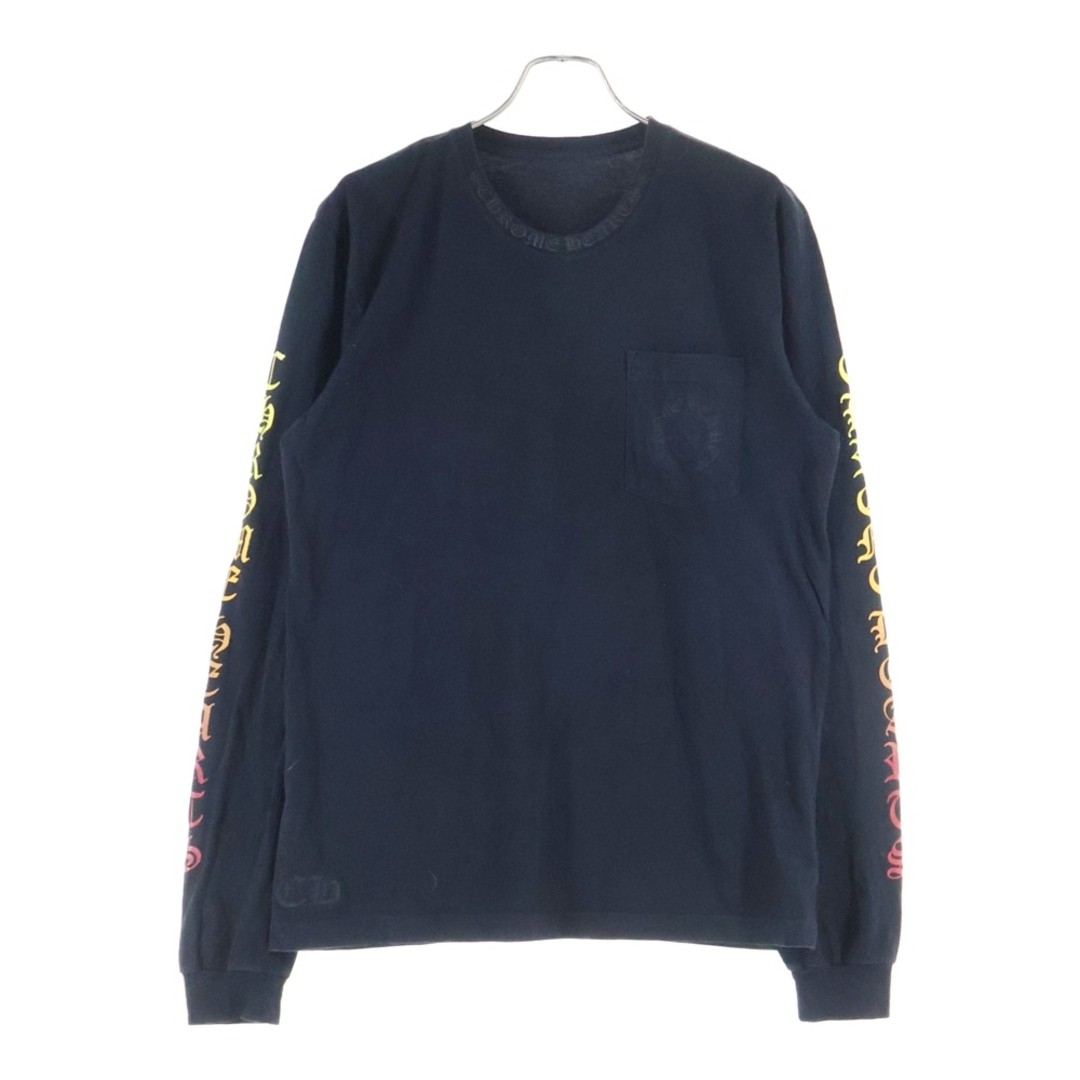 CHROME HEARTS Gradient Logo Long Sleeve Tee T-shirt Cut Saw Multicolor Used a4de thumbnail 2