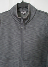 Talbots Womens L/S Heather Gray Full Zip Fleece-lined Sweater NWOT - L Petite