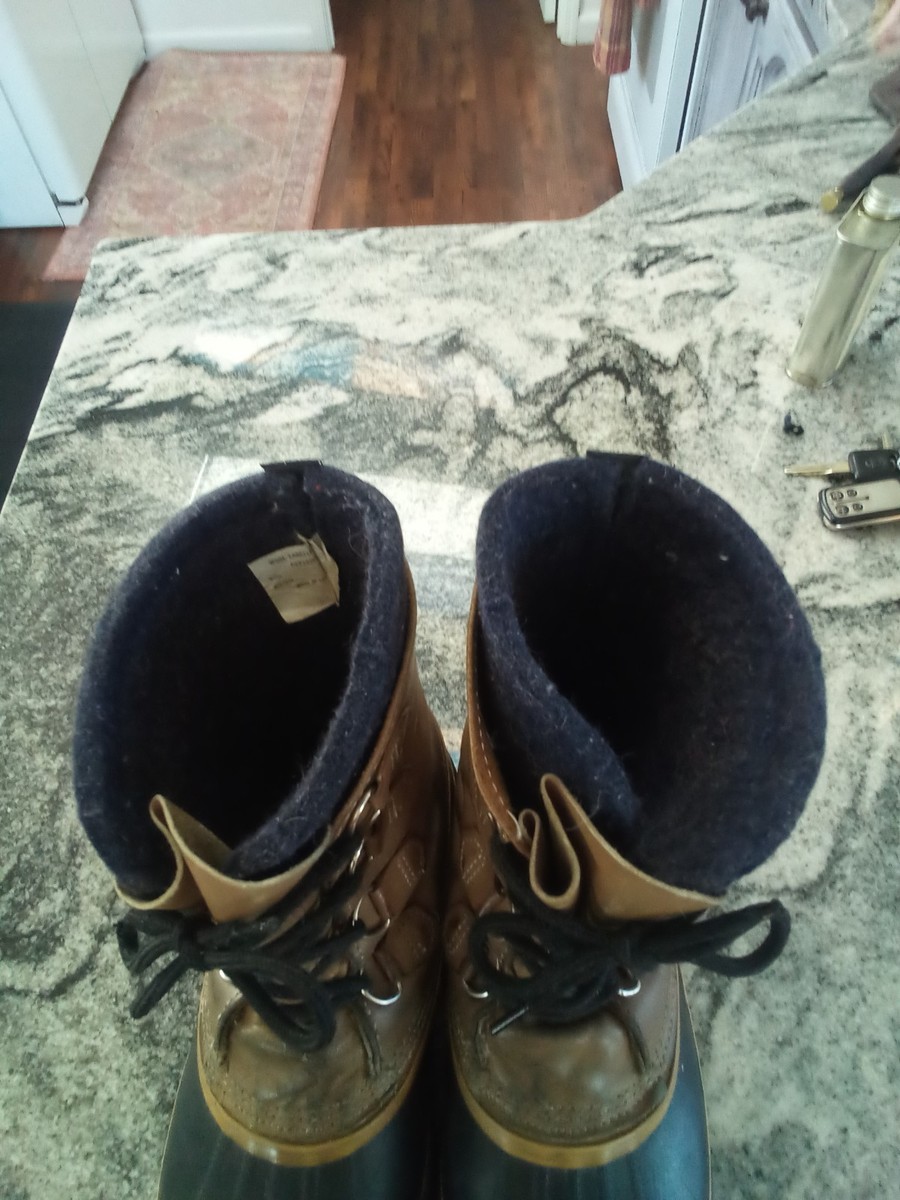 Vintage Sorel Caribou Snow Boots Men\'s US 10 Removable Wool Liner Canada Kaufman Sorel caribou vintage kaufman - Gem main image 4