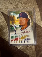 2025 Topps X Bob Ross Budding Talents /99 Shota Imanaga Paint Splatter Cubs