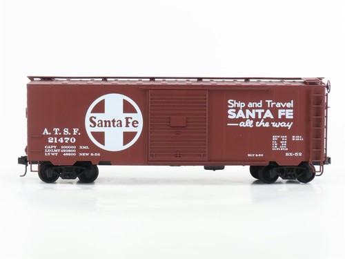 Escala O 2-Rail Calidad Artesanal Modelos Tejedor ATSF Santa Fe Ferrocarril Box Car #21470 | Zustand: Used