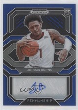 2021 Panini Prizm Draft Picks College Penmanship Blue /149 Jordan Burns Auto rt4