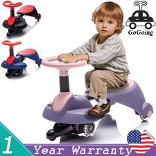 6V Kids Ride On Electric Wiggle Car w/ Pedal  Flashing Wheels 3.11MPH for 3 