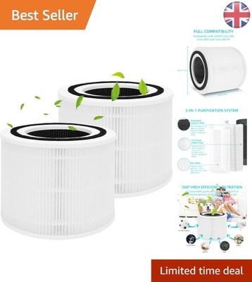 Einfach austauschbarer 2er Pack H13 HEPA-Filter für LEVOIT Core 300 Luftreiniger
