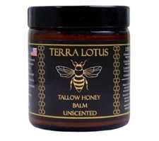 Terra Lotus Organic Grass-Fed Beef Tallow Honey Balm Citrus Moisturizing Cream