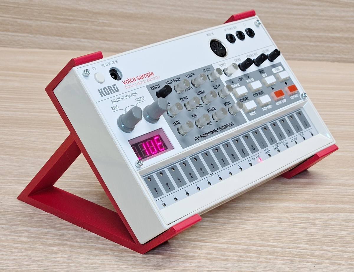 Korg Volca Sample Digital Sample Sequencer with Angled Desktop