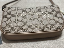 Coach Plaza Bag in Crystal Signature Jacquard...