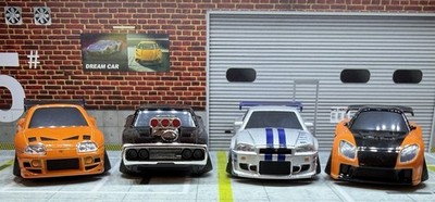 Jada 1:43 Small Blocks 25 Years Of Fast & Furious Loose Set Of 4
