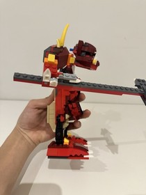 LEGO Creator 6751: Fiery Legend - 99% Complete w/light brick & Manual & Box