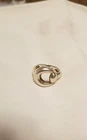 Vintage Milor Sterling Silver Stamped 925 Ball in Loop Well Made Ring Size 7