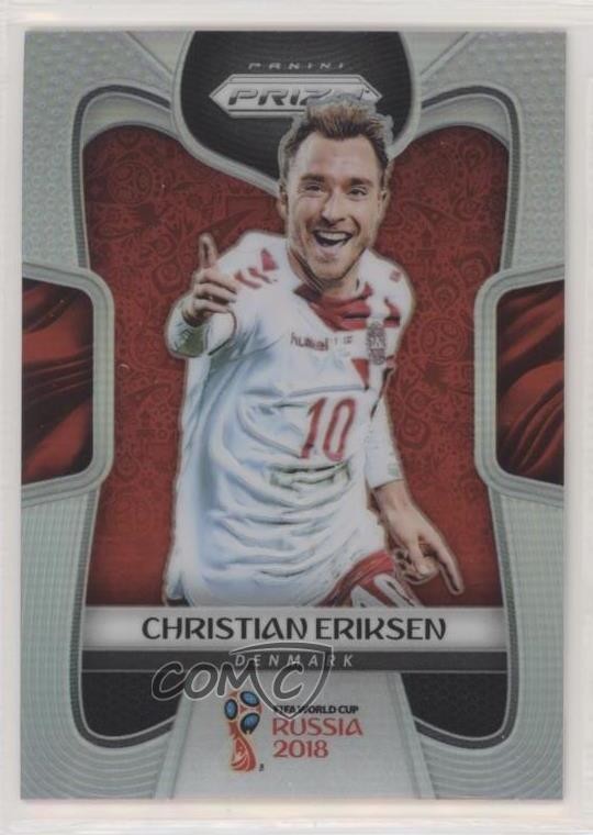 2018 Panini Prizm World Cup Silver Prizm Christian Eriksen #266 14fw