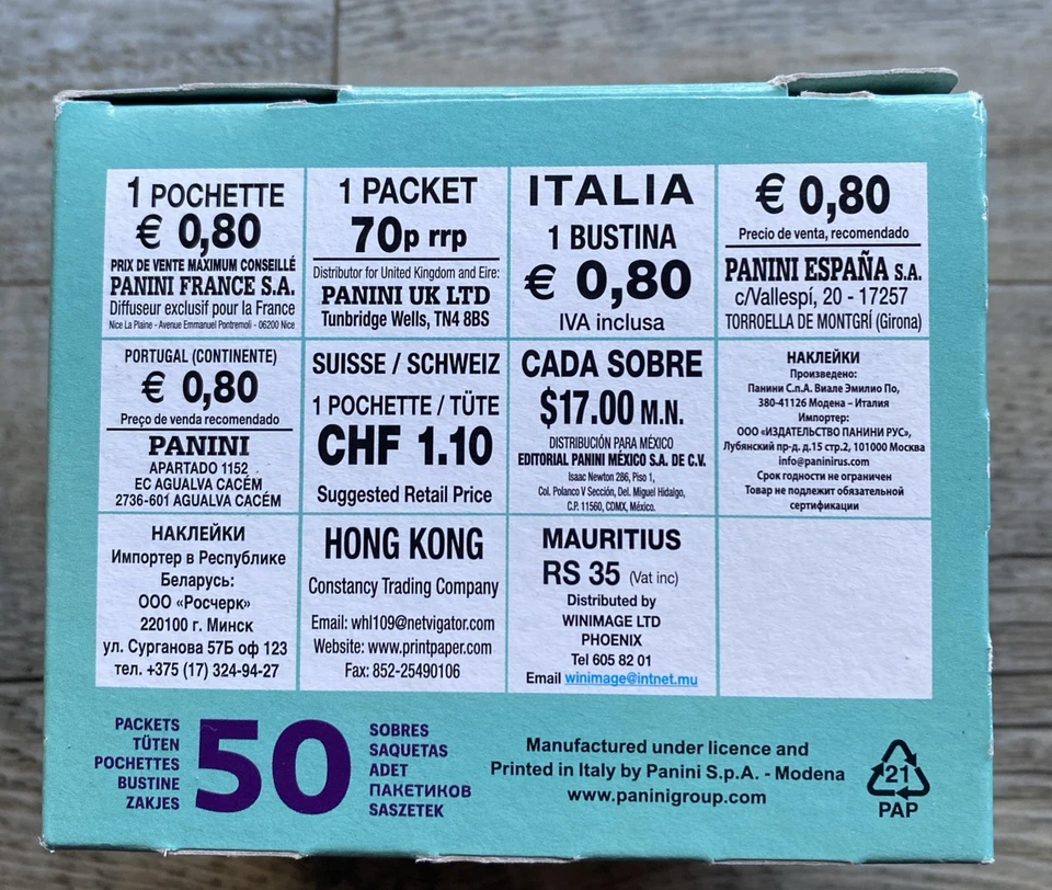 Panini Road To FIFA World Cup Qatar 2022 - Boîte Scellée De 50 Pochettes - Photo 3/3