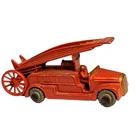 Matchbox lesney 9 DENNIS FIRE ENGINE - GOLD TRIM VIntage Antique