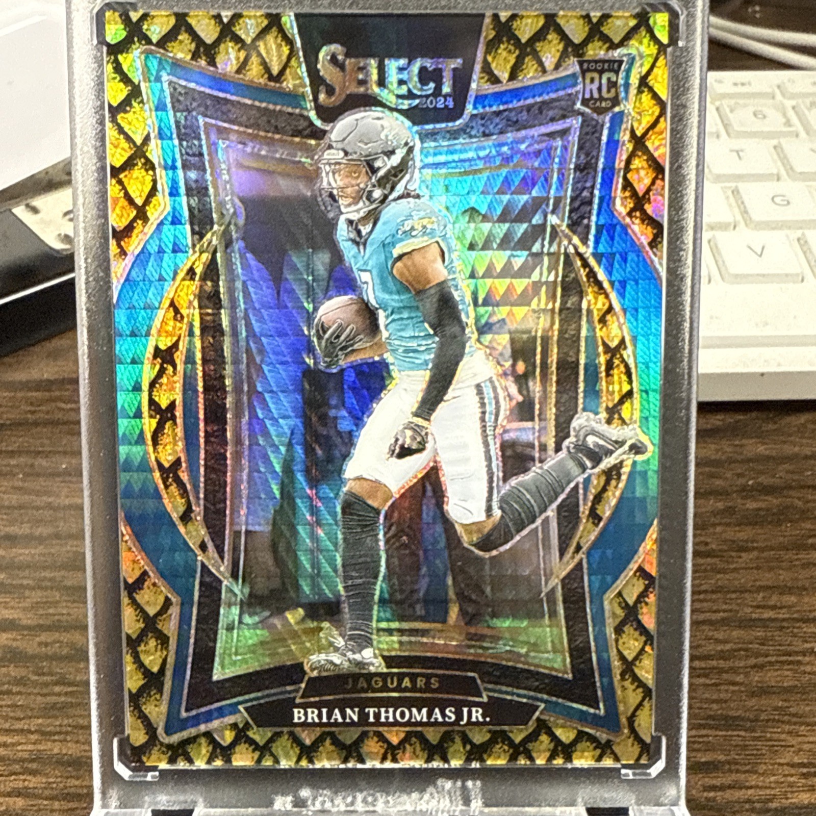 Brian Thomas Jr. 2024 Select Rookie Concourse Level Gold Prizm /10 RC Jaguars