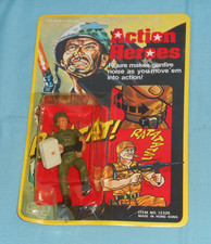 vintage 1980's ACTION HEROES military action figure MOC by BLT NYC medic