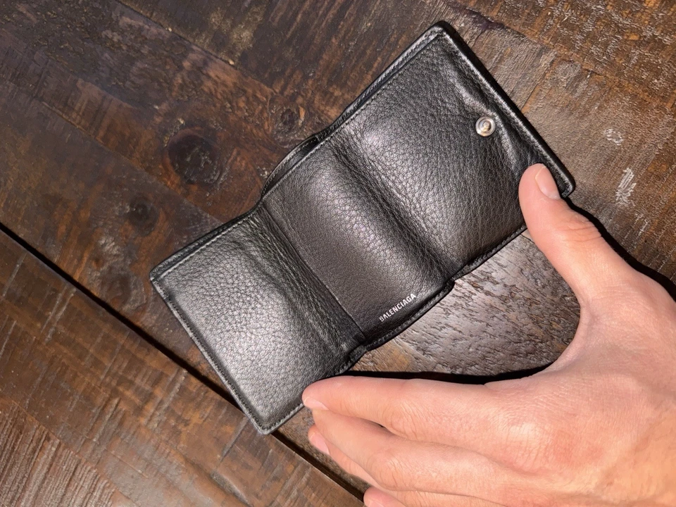 Balenciaga Envelope Wallet Black Leather - Image 3 of 4