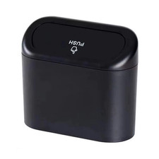 Portable Hanging Mini Car Trash Can,Wastebasket Trash Can with Lid, for Car Offi
