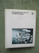 BMW Verkäufer handbuch Automobiltechnik 1991 +Airbag+525e E28,+325ix E30,Xenon