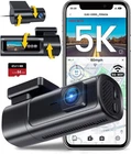 Dash Cam Front and Rear with 5GWiFi GPS, 5K/4K 60fps+2.5K Full HD Dash Camera