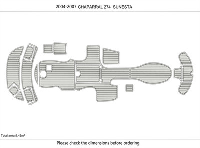 2004-2007 Chaparral 274 Sunesta DuraEVA Boat flooring
