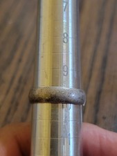 Vintage Sterling Silver Band Ring Signed HE-925 Wedding Band Ring-Size 9.75