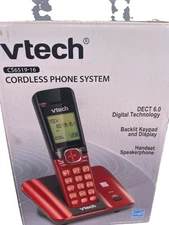 VTech Cordless Phone System DECT 6.0 Backlit Keypad Speakerphone