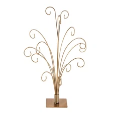 Tripar 20 Inch Gold Finish Ornament Tree Christmas Holiday Display Stand