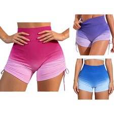 Women Workout Pants Gym Athletic Yoga Shorts Running Bottoms Training Pilates