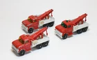 Matchbox Lesney MB 71 Ford Heavy Wreck Truck x3 inc RARE AMBER WINDOW ISSUE