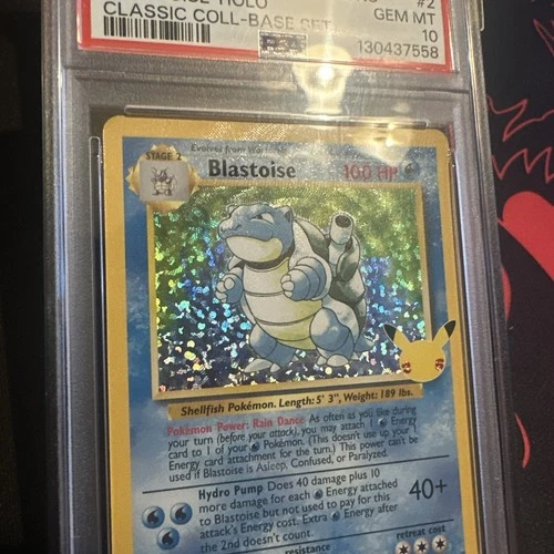 2021 POKEMON CELEBRATIONS CLASSIC COLLECTION #2 BLASTOISE-HOLO BASE SET PSA 10