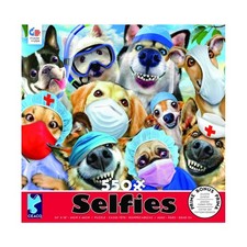 Ceaco Puzzle Selfies - Masked Selfies 550 Pieces VG/Mint