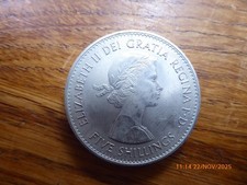 1960 Crown -5 Shilling-Elizabeth II New York Exhibition Coin National Provincial
