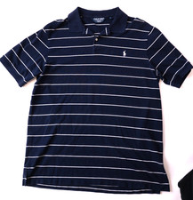 Polo By Ralph Lauren Golf Short Sleeve Size Men's Large Blue /Yellow Strip
