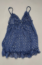 Vintage Victoria Secret Metallic Coquette Style Babydoll Small