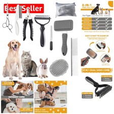 All-in-One Pet Grooming Set: Self-Cleaning Brush & Nail Clipper for Dogs & Cats