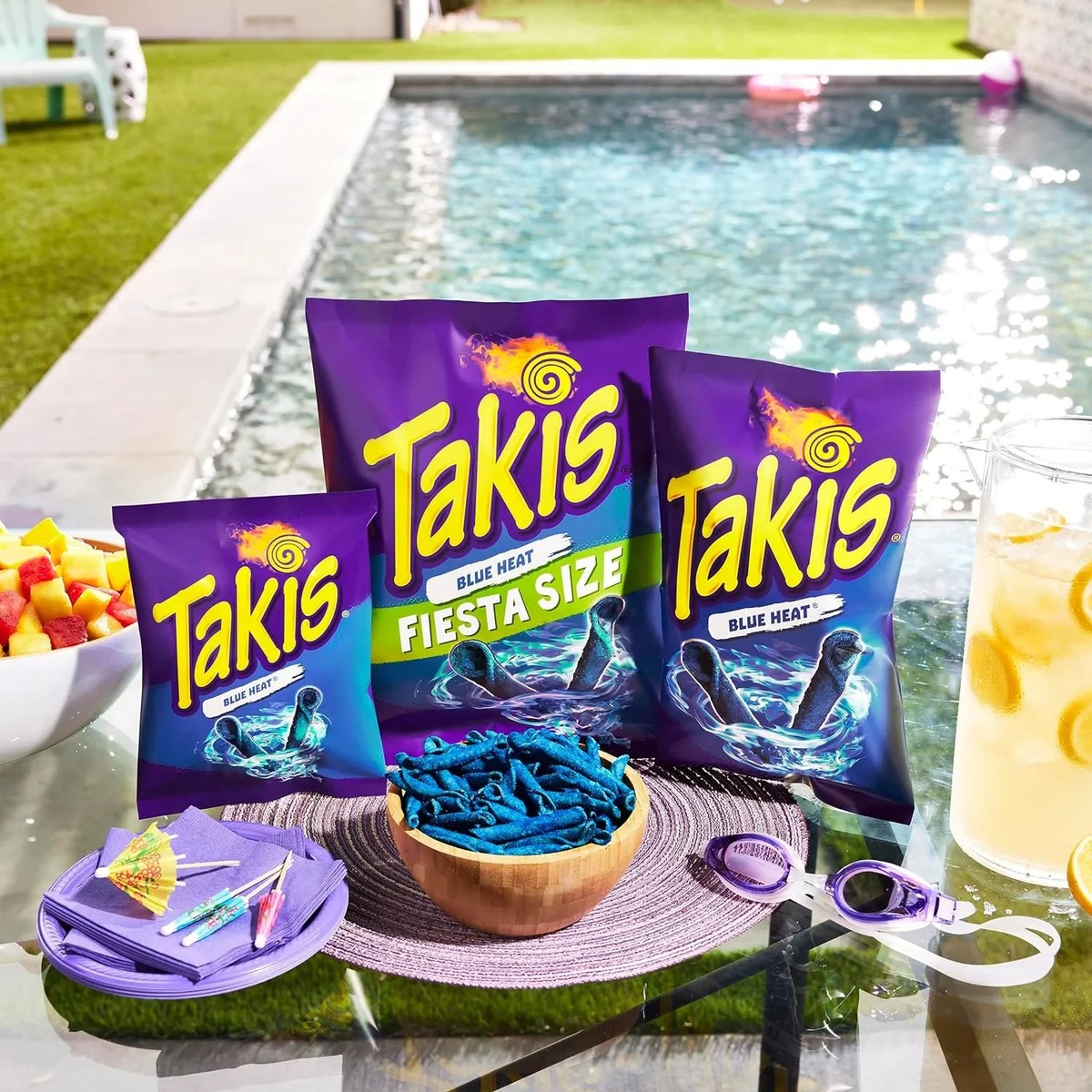 takis ブルー ヒートウェーブ タキスポテトチップス 3点セット Takis Blue Heat Waves 8 oz Sharing Size Bag, Hot Chili Pepper