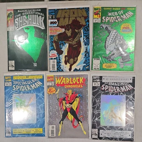 AMAZING SPIDERMAN #365 ,100, 189 Marvel Comics She Hulk 50 Iron Man 300 Warlock