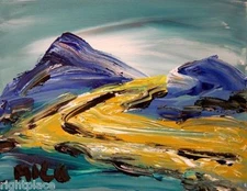 Mark Kazav Blue Sky Original Oil Painting IMPRESSIONISM