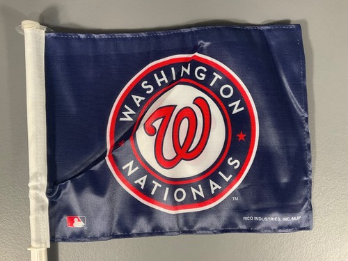 Washington Nationals 2 Sided Car Window Flag Blue & Red Sports MLB Baseball - Picture 5 of 24