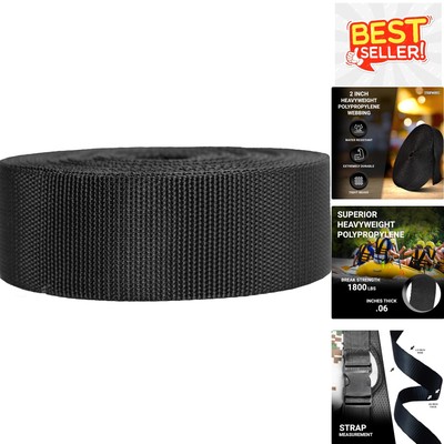 Durable 2'' Heavyweight Polypropylene Strapping for Outdoor Gear Repair