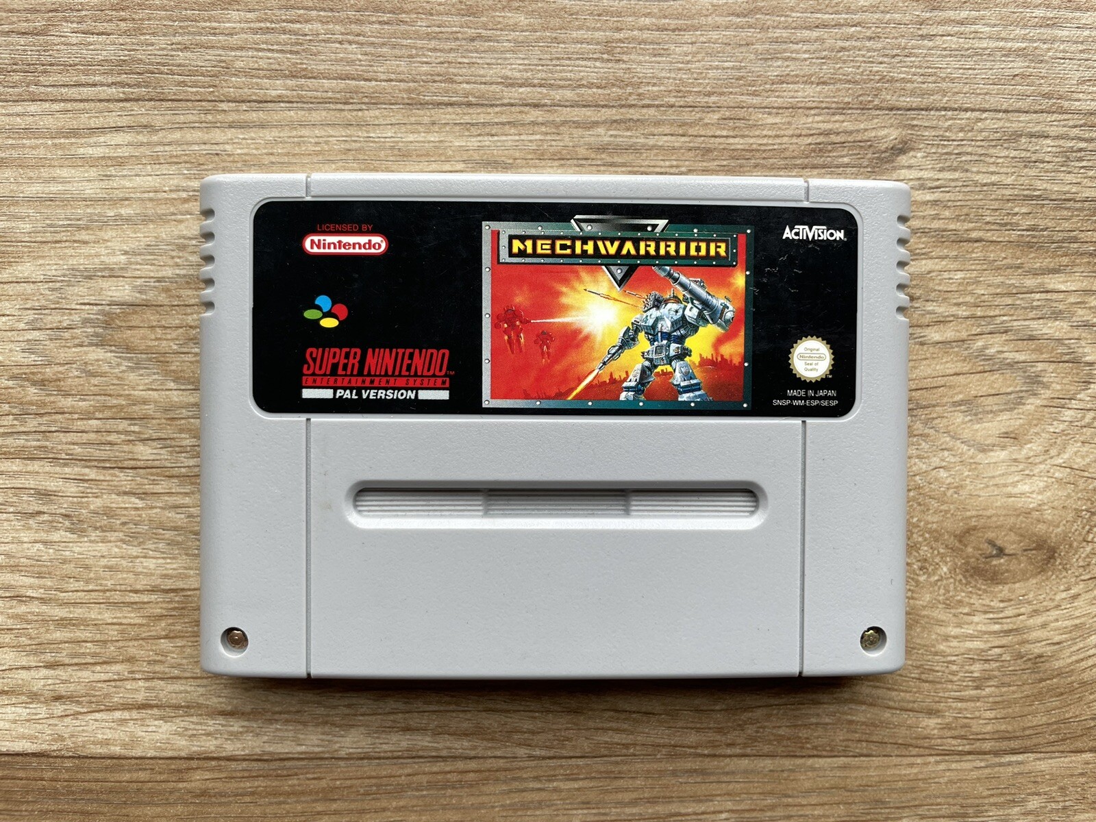 MECHWARRIOR Super nintendo SNES PAL GAME Cartridge Only -TESTED - SPANISH ESP